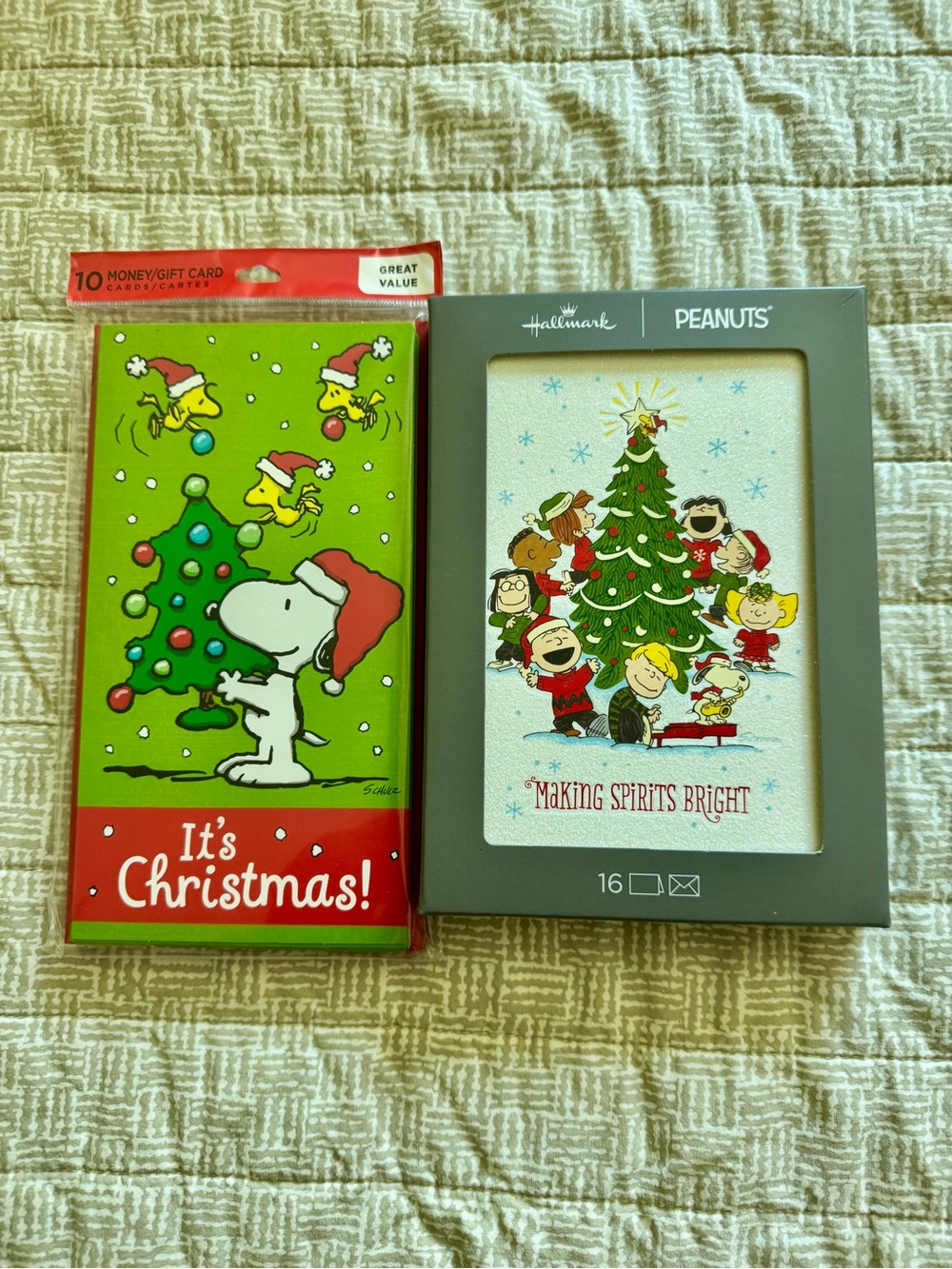 Hallmark Peanuts Christmas Card Pack - Brand New